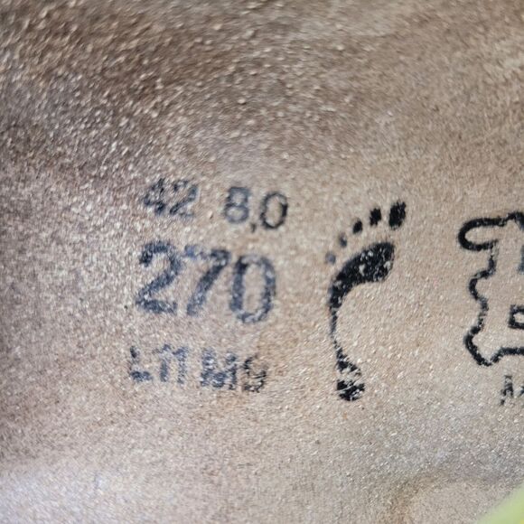 Birkenstock Birki’s Maui Thong Womens Size 11 Yellow Snakeskin Print Sandals Goo - Picture 9 of 10